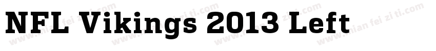 NFL Vikings 2013 Left字体转换